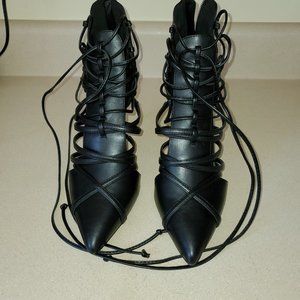 Marshalle Black Caviar Heels - Shoe Dazzle